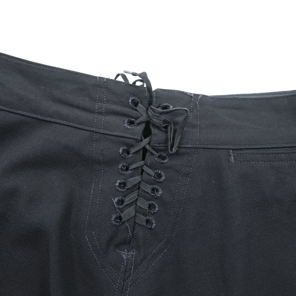 Vintage 1990s US Navy 13-Button Sailor Pants, Size L, Black. DSCP BY OMEGA APPAREL INC. 8405-01-076-6024