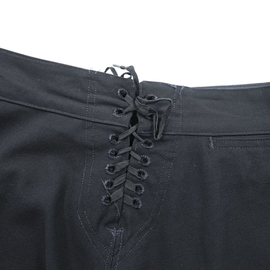 Vintage 1990s US Navy 13-Button Sailor Pants, Size L, Black. DSCP BY OMEGA APPAREL INC. 8405-01-076-6024