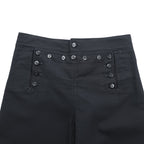 Vintage 1990s US Navy 13-Button Sailor Pants, Size L, Black. DSCP BY OMEGA APPAREL INC. 8405-01-076-6024