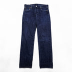 Levi Strauss 501 Big E Denim Pants Jeans M Indigo Blue Leather Patch Button Fly 00501-0101