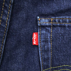 Levi Strauss 501 Big E Denim Pants Jeans M Indigo Blue Leather Patch Button Fly 00501-0101
