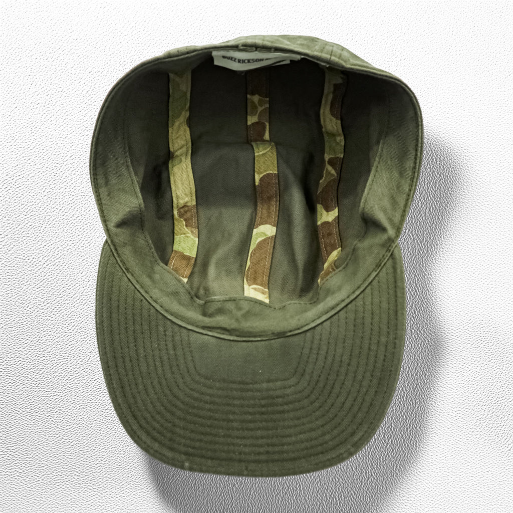 BUZZ RICKSON'S 日本製 US NAVY ヘリンボーン キャップ カーキ BR02714 東洋エンタープライズ