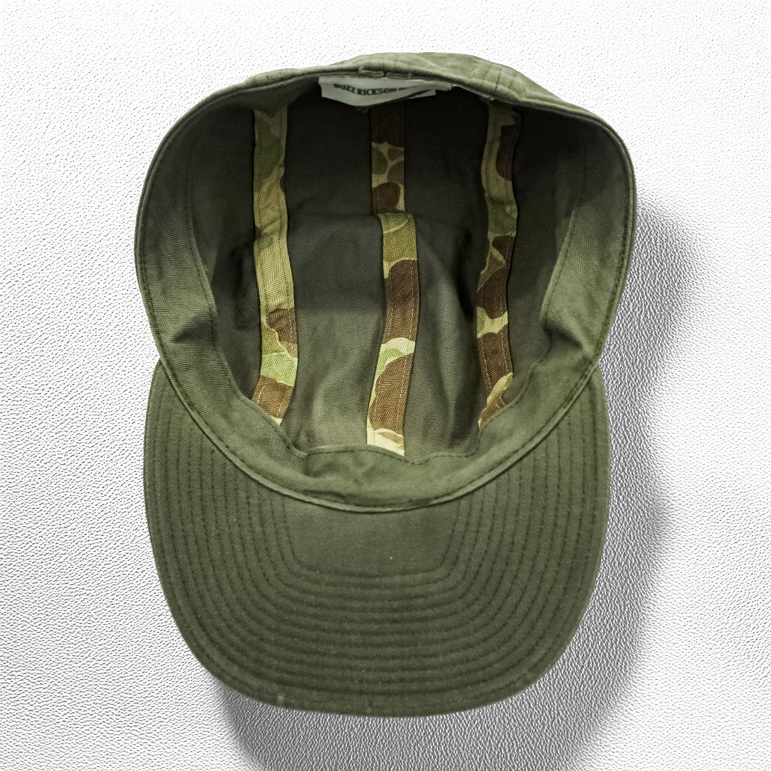 BUZZ RICKSON'S 日本製 US NAVY ヘリンボーン キャップ カーキ BR02714 東洋エンタープライズ