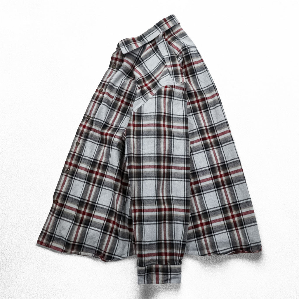 carhartt ヘビーウェイト チェック フランネルシャツ XL グレー レッド  Hubbard Plaid Shirt 102215 029 ビッグサイズ
