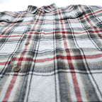 carhartt ヘビーウェイト チェック フランネルシャツ XL グレー レッド  Hubbard Plaid Shirt 102215 029 ビッグサイズ