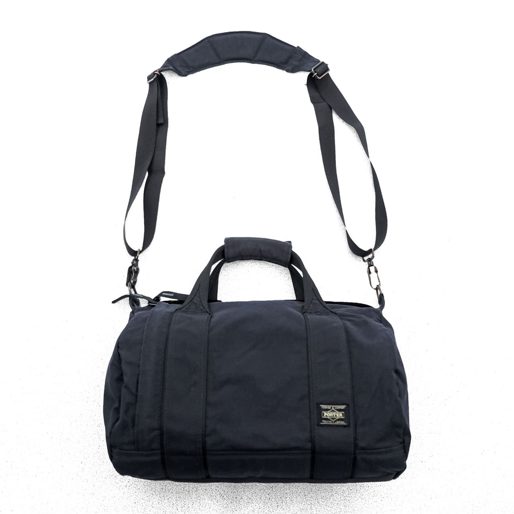 PORTER ( 吉田カバン ) 2WAY ミニボストンバッグ ショルダーバッグ ブラック ナイロン デニム キャンバス 廃番