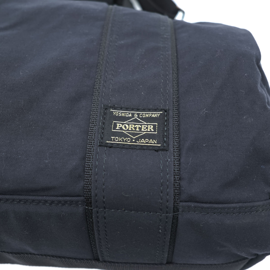 PORTER ( 吉田カバン ) 2WAY ミニボストンバッグ ショルダーバッグ ブラック ナイロン デニム キャンバス 廃番