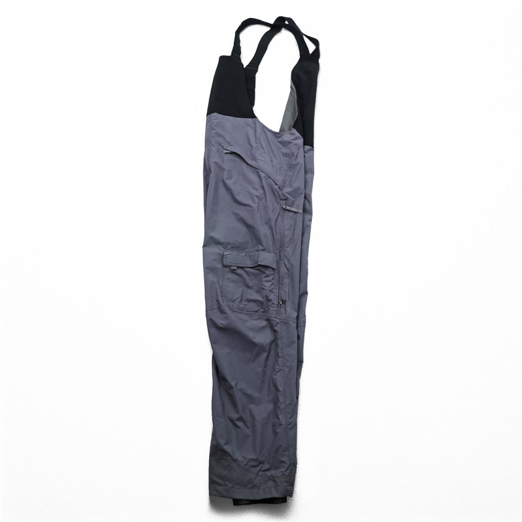 THE NORTH FACE スノービブパンツ 防水 HyVent オーバーオール M グレー スキー ボード ゲイター F03YO40