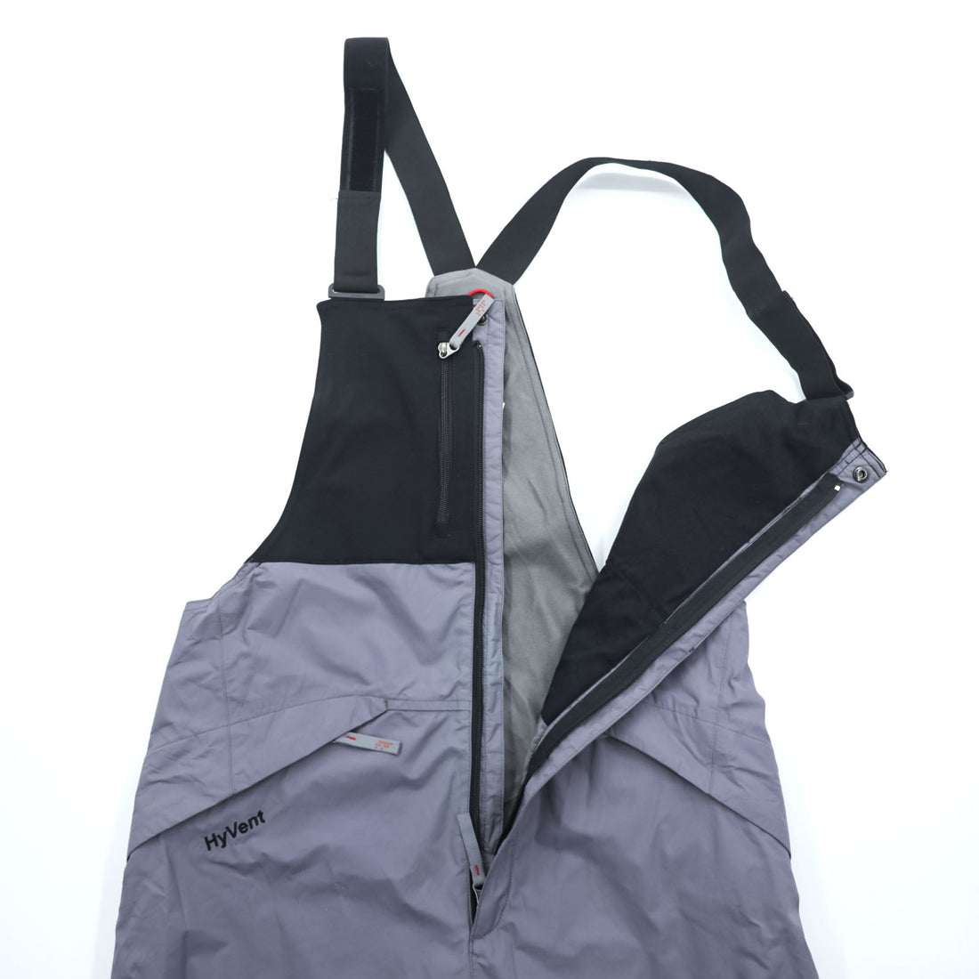 THE NORTH FACE スノービブパンツ 防水 HyVent オーバーオール M グレー スキー ボード ゲイター F03YO40