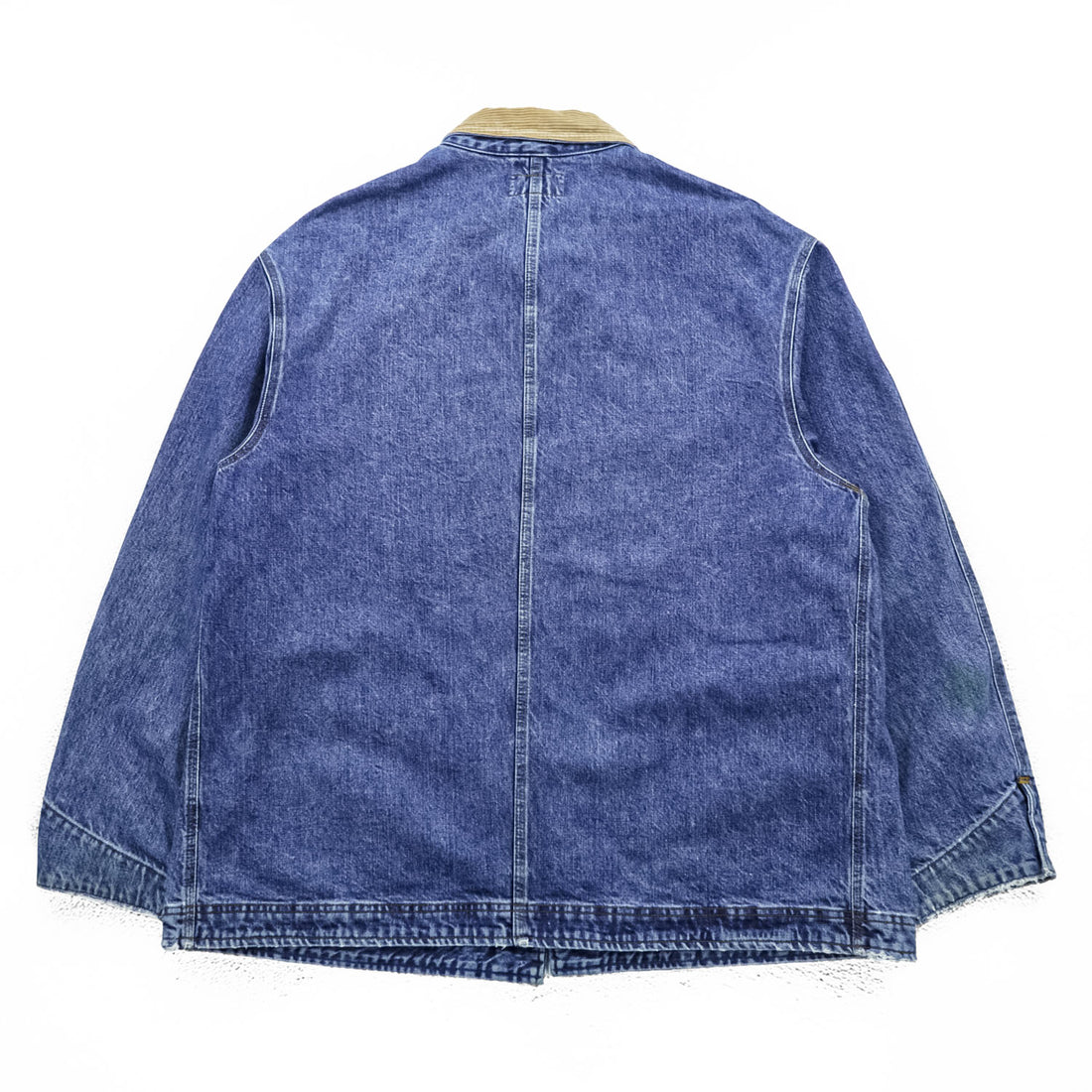 POLO COUNTRY RALPH LAUREN 80年代 USA製 ヴィンテージ デニム カバーオール ワークジャケット XL 4ポケット 襟コーデュロイ RRL チョアコート
