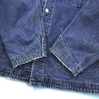 POLO COUNTRY RALPH LAUREN 80年代 USA製 ヴィンテージ デニム カバーオール ワークジャケット XL 4ポケット 襟コーデュロイ RRL チョアコート