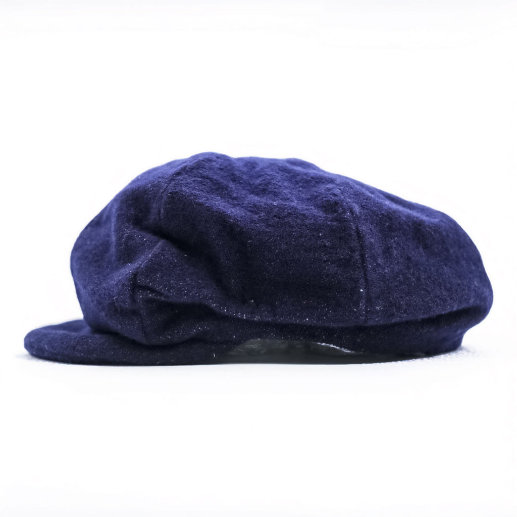 KAPITAL 日本製 キャスケット ニュースボーイキャップ ネイビー インディゴ メルトン ウール duffle