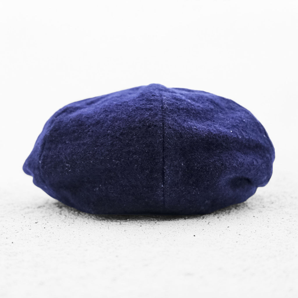 KAPITAL 日本製 キャスケット ニュースボーイキャップ ネイビー インディゴ メルトン ウール duffle