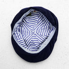 KAPITAL 日本製 キャスケット ニュースボーイキャップ ネイビー インディゴ メルトン ウール duffle