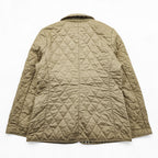 BURBERRY LONDON 英国製 キルティングジャケット L ベージュ 裏地ノバチェック 中綿 スナップボタン イングランド製