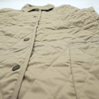 BURBERRY LONDON 英国製 キルティングジャケット L ベージュ 裏地ノバチェック 中綿 スナップボタン イングランド製