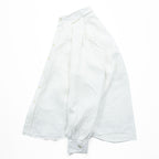 THE IRISH LINEN リネン 長袖シャツ XL ホワイト アイリッシュリネン 麻100% アイルランド製