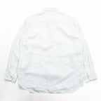 THE IRISH LINEN リネン 長袖シャツ XL ホワイト アイリッシュリネン 麻100% アイルランド製