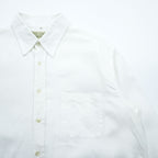 THE IRISH LINEN リネン 長袖シャツ XL ホワイト アイリッシュリネン 麻100% アイルランド製