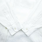 THE IRISH LINEN リネン 長袖シャツ XL ホワイト アイリッシュリネン 麻100% アイルランド製