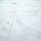 THE IRISH LINEN リネン 長袖シャツ XL ホワイト アイリッシュリネン 麻100% アイルランド製