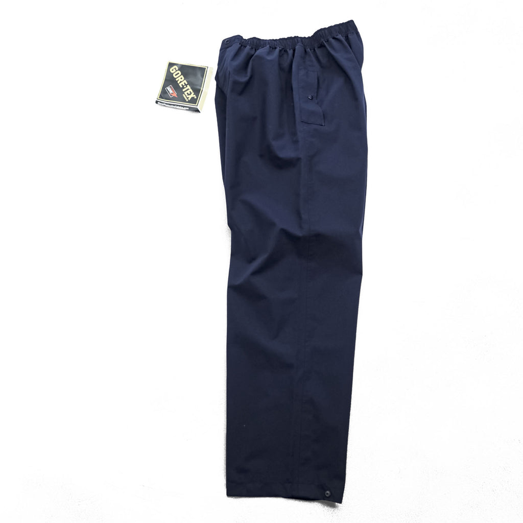 LOGISTIK カナダ製 GORE-TEX シェル レインパンツ M ネイビー 防水 ゴアテックス 未使用品