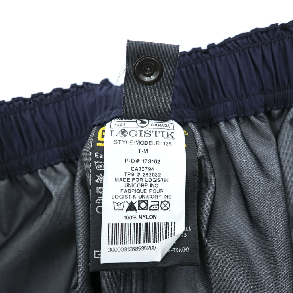 LOGISTIK カナダ製 GORE-TEX シェル レインパンツ M ネイビー 防水 ゴアテックス 未使用品