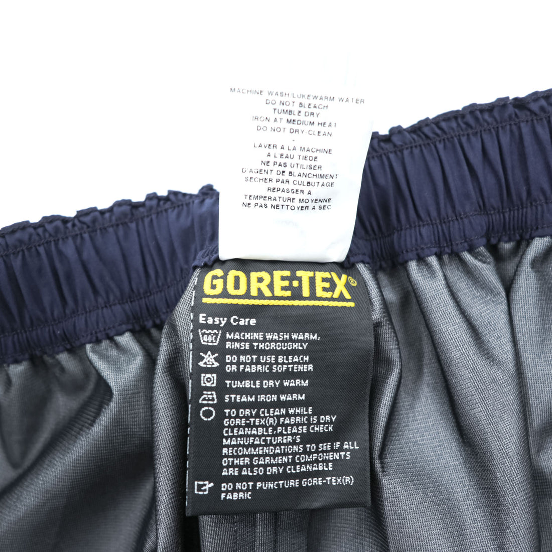 LOGISTIK カナダ製 GORE-TEX シェル レインパンツ M ネイビー 防水 ゴアテックス 未使用品