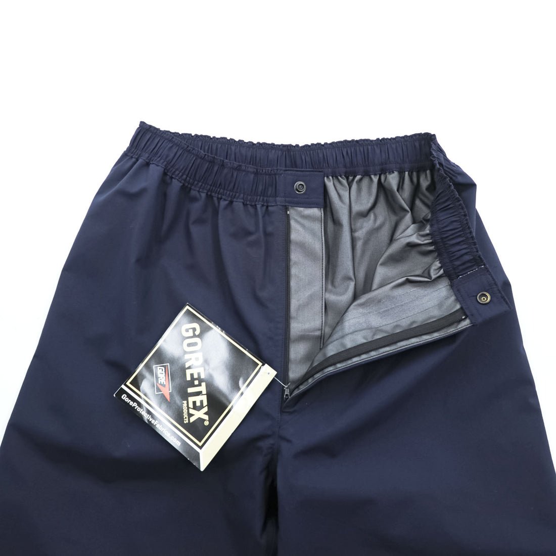 LOGISTIK カナダ製 GORE-TEX シェル レインパンツ M ネイビー 防水 ゴアテックス 未使用品