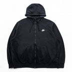 NIKE Club Hoodie Zip Up Hoodie XL Black BV2645-010