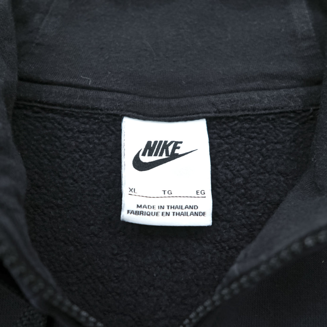 NIKE Club Hoodie Zip Up Hoodie XL Black BV2645-010