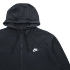 NIKE Club Hoodie Zip Up Hoodie XL Black BV2645-010