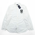 Polo Ralph Lauren Oxford Shirt, Size L, White, Skull Numbering Patch, Unused