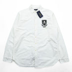 Polo Ralph Lauren Oxford Shirt, Size L, White, Skull Numbering Patch, Unused