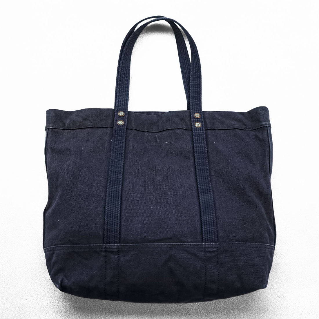 Polo Ralph Lauren Big Pony Tote Bag, Navy Canvas, Vintage Finish