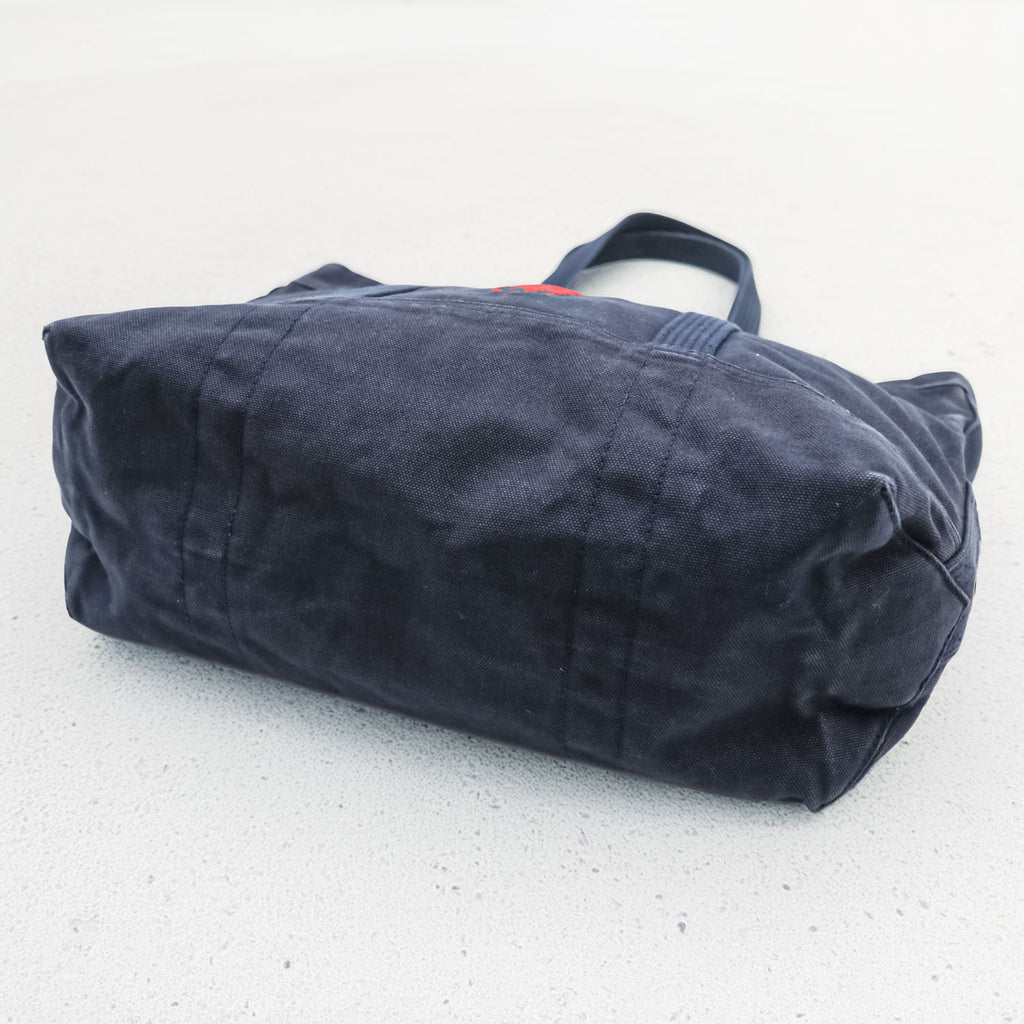 Polo Ralph Lauren Big Pony Tote Bag, Navy Canvas, Vintage Finish