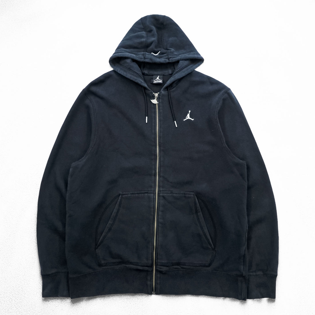 JORDAN BRAND (NIKE) Zip Up Hoodie XL ~ Black 413926-010