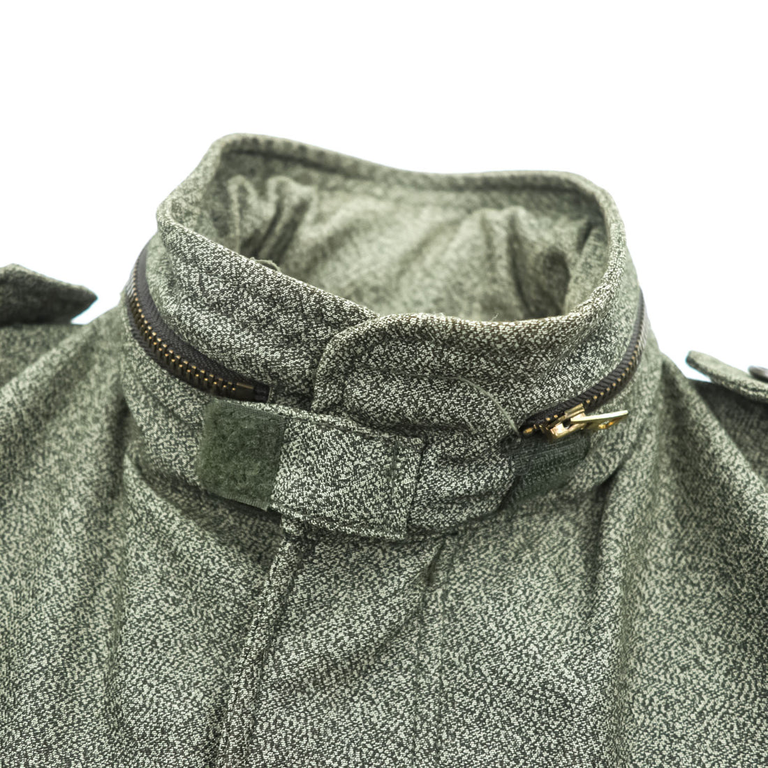 United Carr by Buzz Rickson's Power Equipment M-65 Style Field Jacket Olive Gray Hooded Size S