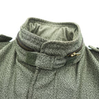 United Carr by Buzz Rickson's Power Equipment M-65 Style Field Jacket Olive Gray Hooded Size S