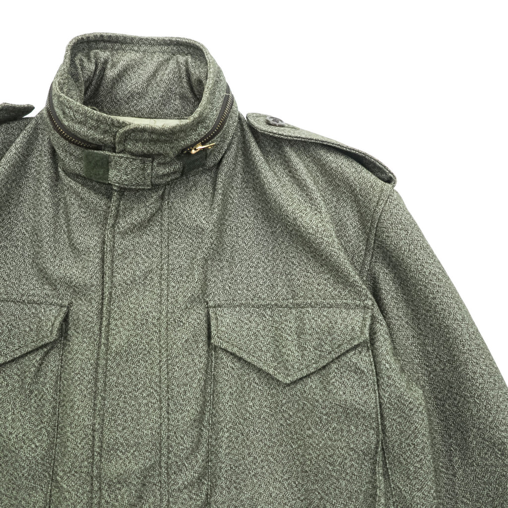 United Carr by Buzz Rickson's Power Equipment M-65 Style Field Jacket Olive Gray Hooded Size S