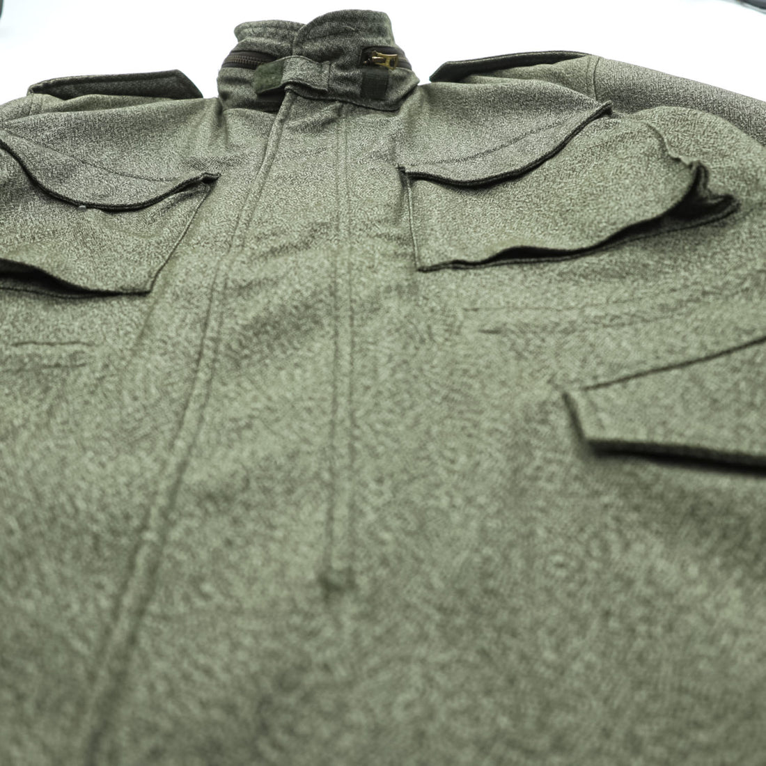 United Carr by Buzz Rickson's Power Equipment M-65 Style Field Jacket Olive Gray Hooded Size S