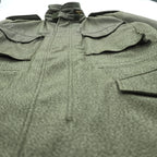United Carr by Buzz Rickson's Power Equipment M-65 Style Field Jacket Olive Gray Hooded Size S