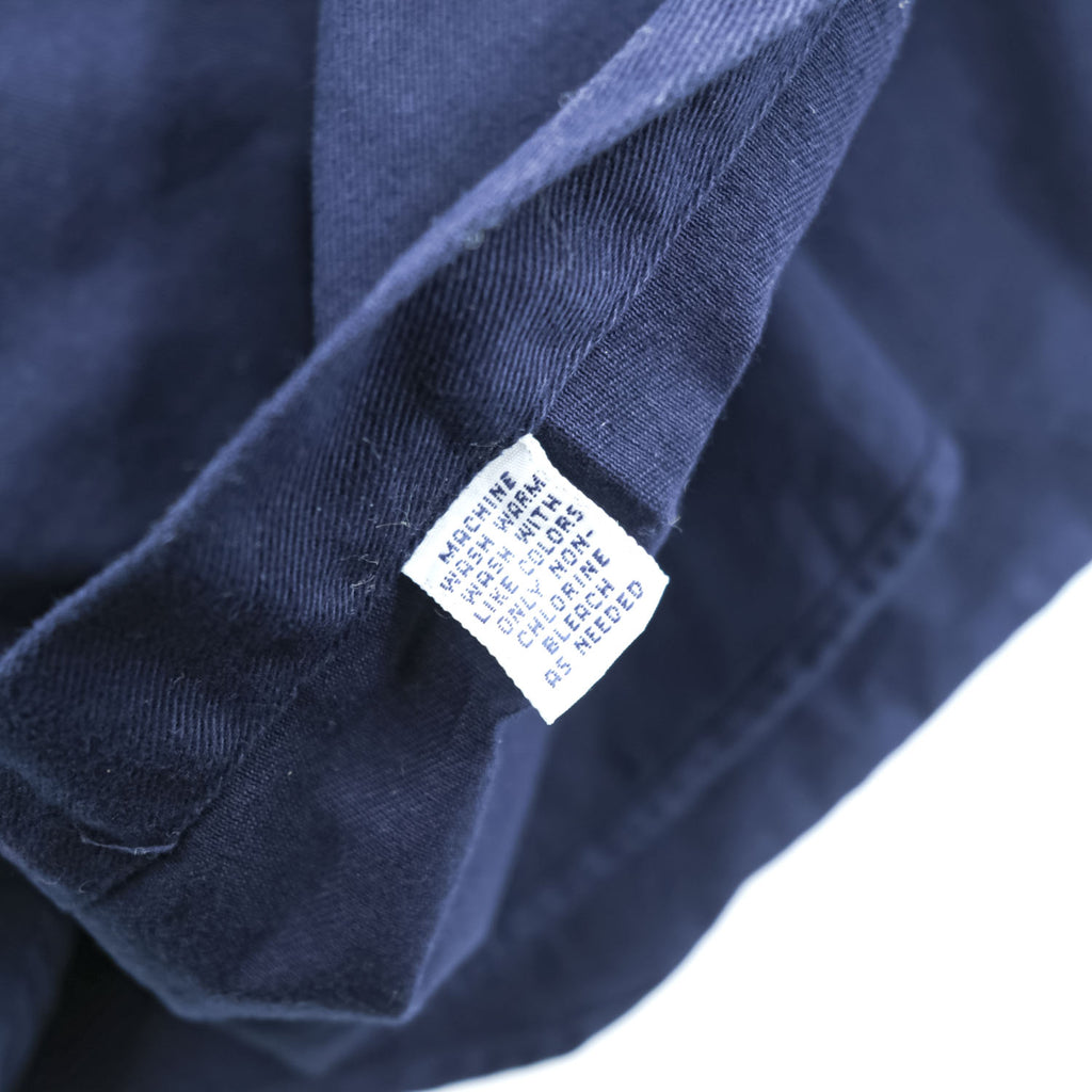 Ralph Lauren 90s Vintage BLAKE Long-Sleeve Button-Down Shirt, Size XL, Navy, Small Pony Logo Embroidery, Black