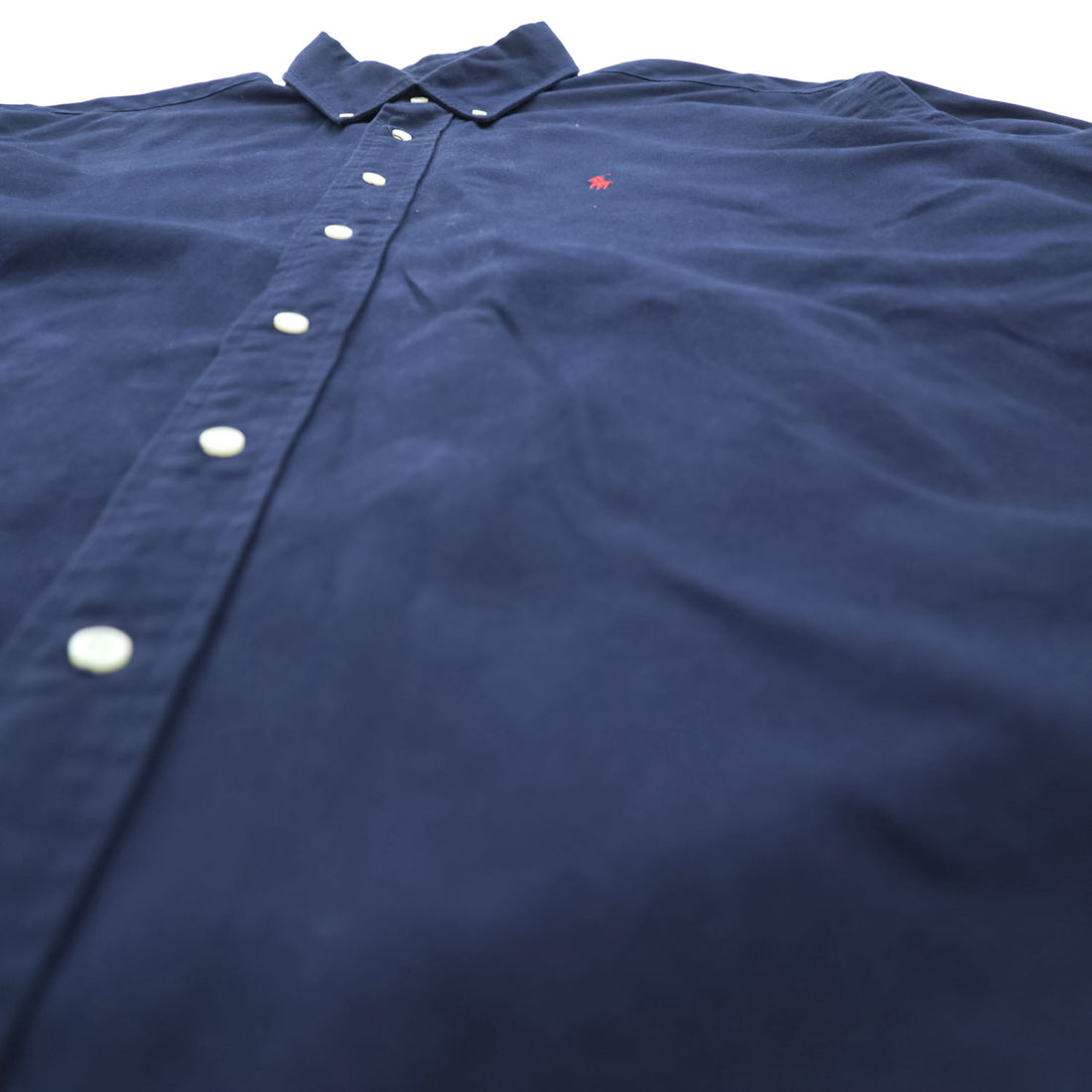Ralph Lauren 90s Vintage BLAKE Long-Sleeve Button-Down Shirt, Size XL, Navy, Small Pony Logo Embroidery, Black