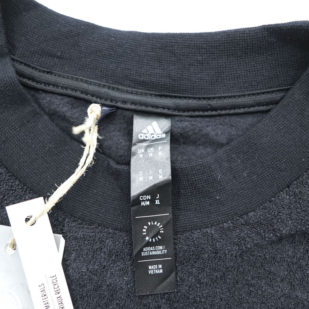 adidas terry cloth sweatshirt, size M, black, CORE CREW, Unused, HN4551