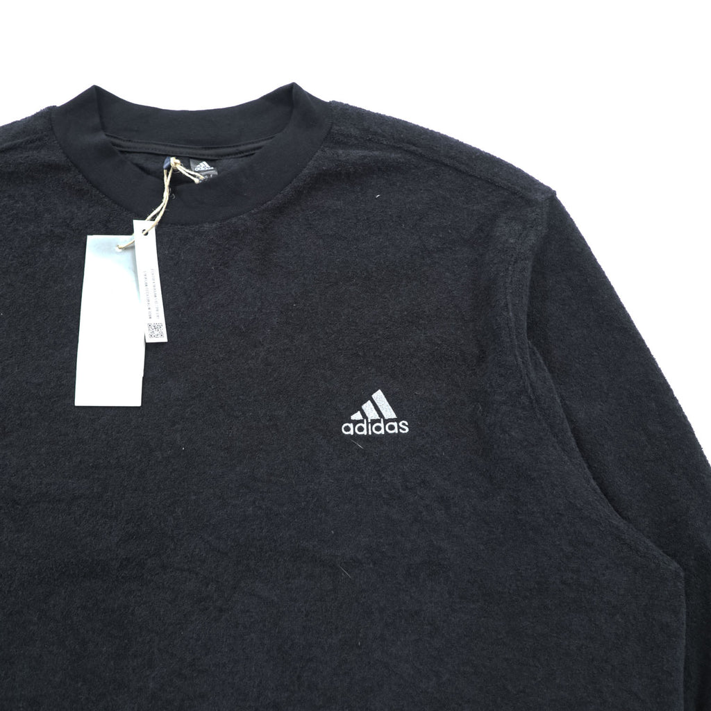 adidas terry cloth sweatshirt, size M, black, CORE CREW, Unused, HN4551