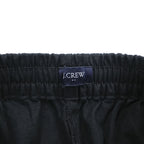J.Crew Linen Cotton Easy Pants Black Drawstring Waist Wide Leg Casual Mens L