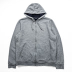 NAUTICA Zip Up Hoodie L Gray Cotton K83070