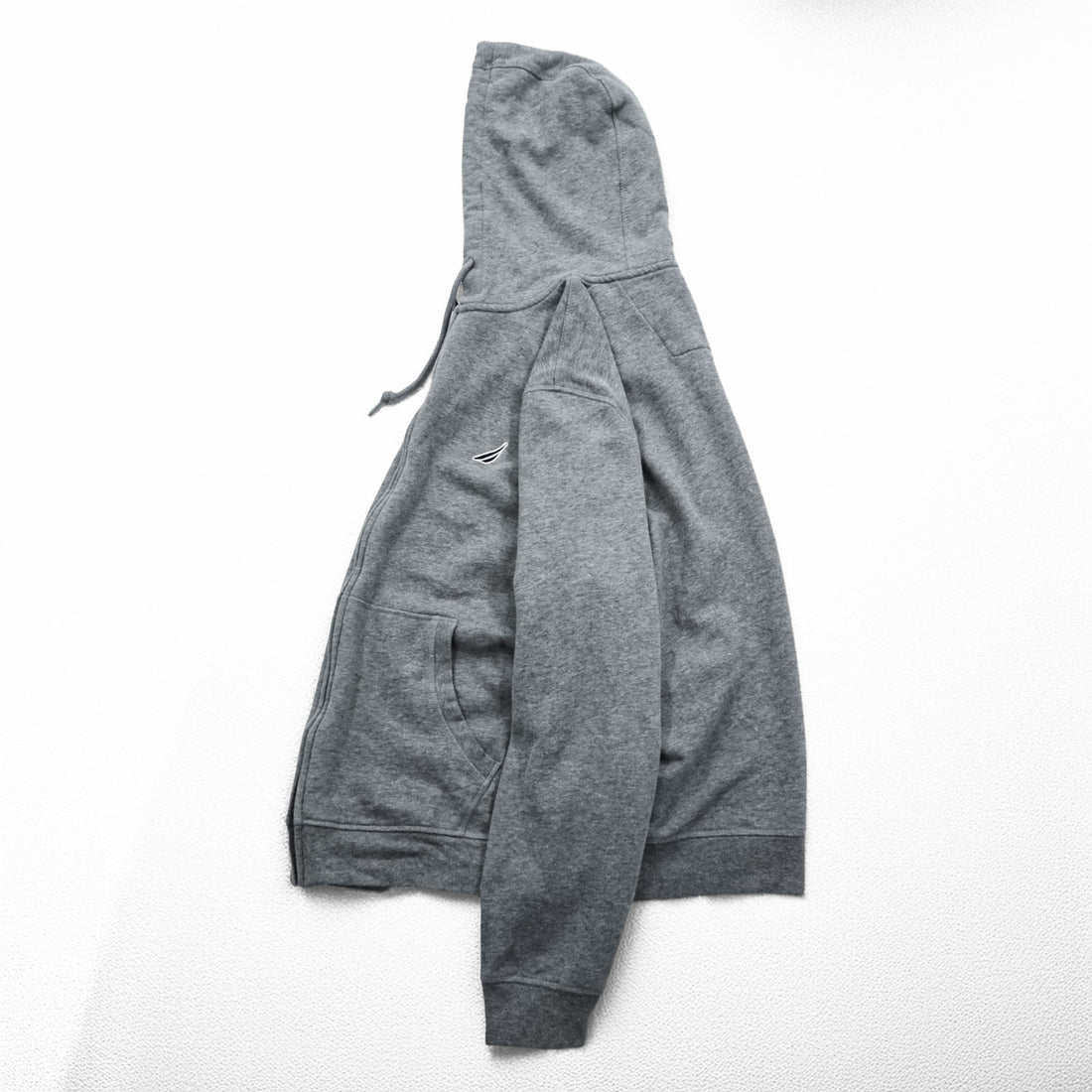 NAUTICA Zip Up Hoodie L Gray Cotton K83070