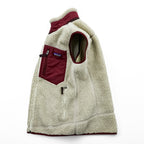 Patagonia クラシック レトロX Classic Retro-X Vest ボア フリースベスト S ナチュラル ベージュ STY23083